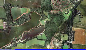 Langold Lake from the air